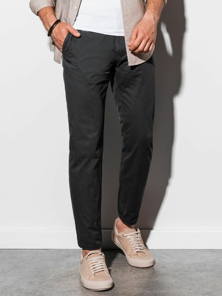 Ombre Clothing Schwarze Herren Chino-Hose Ombre Kleidung