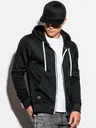 Ombre Clothing Schwarzer Herren Basic Hoodie Ombre Kleidung