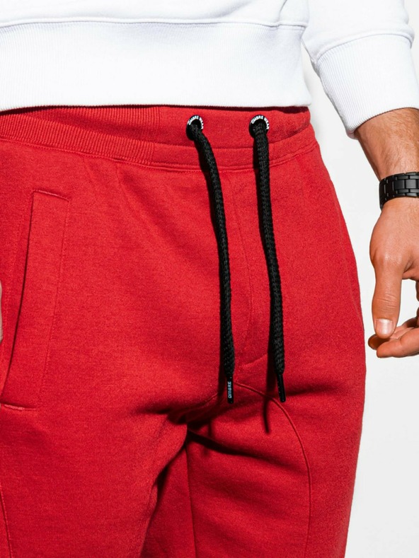 Ombre Clothing Rote Herren Basic Sweatpants Ombre Kleidung