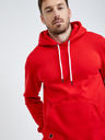 Ombre Clothing Roter Herren-Basic-Kapuzenpullover Ombre Clothing