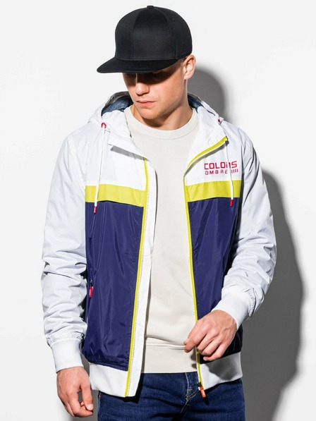 Ombre Clothing Blaue und weiße Herren Frühlingsjacke Ombre Kleidung C438
