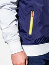 Ombre Clothing Blaue und weiße Herren Frühlingsjacke Ombre Kleidung C438