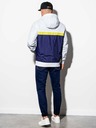 Ombre Clothing Blaue und weiße Herren Frühlingsjacke Ombre Kleidung C438