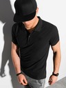 Ombre Clothing Schwarzes Herren-Poloshirt Ombre Clothing