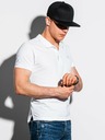 Ombre Clothing Weißes Herren-Poloshirt Ombre Clothing