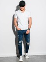 Ombre Clothing Weißes Herren-Poloshirt Ombre Clothing
