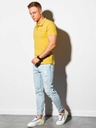 Ombre Clothing Gelbes Herren-Poloshirt Ombre Clothing