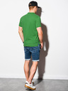 Ombre Clothing Grünes Herren-Poloshirt Basic Ombre Clothing