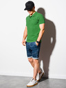 Ombre Clothing Grünes Herren-Poloshirt Basic Ombre Clothing