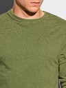 Ombre Clothing Grünes Herren-Basic-Shirt Ombre Clothing