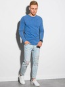 Ombre Clothing Blaues Herren-Basic-Shirt Ombre Clothing