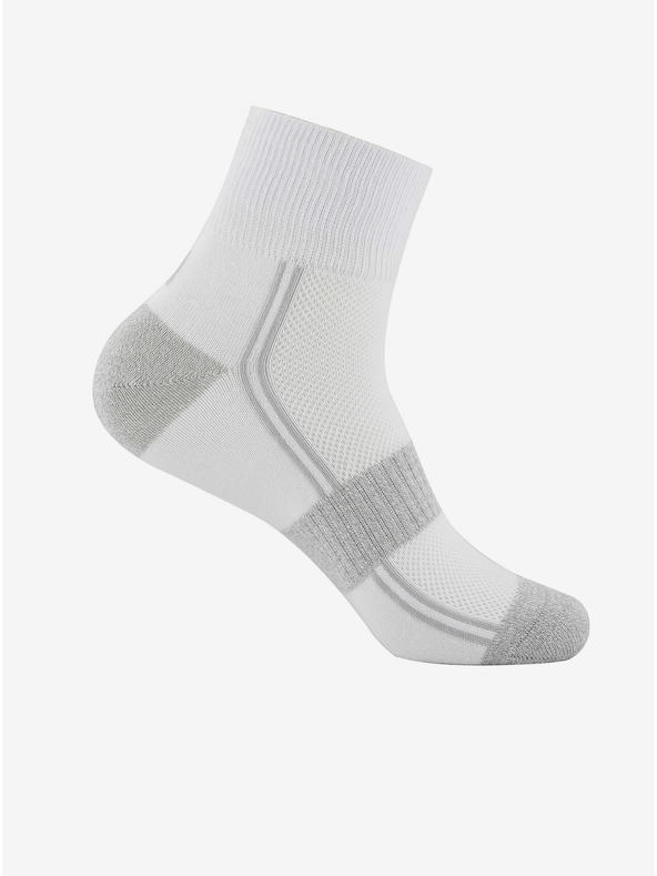 ALPINE PRO Alpine Pro 3HARE 2 graue und weiße Unisex-Socken