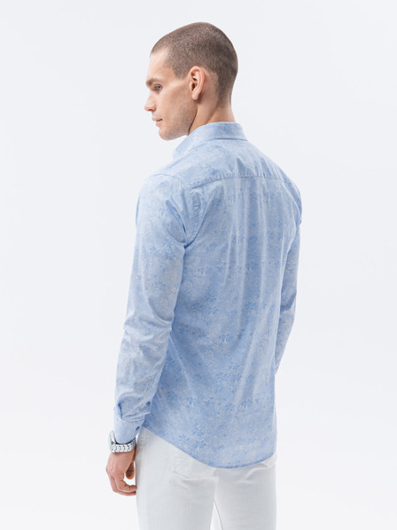 Ombre Clothing Hellblau Herrenhemd Ombre Kleidung K609