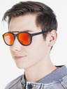 VEYREY VeyRey Sonnenbrille aus Holz Polarisiert Oval Ahorn Rot