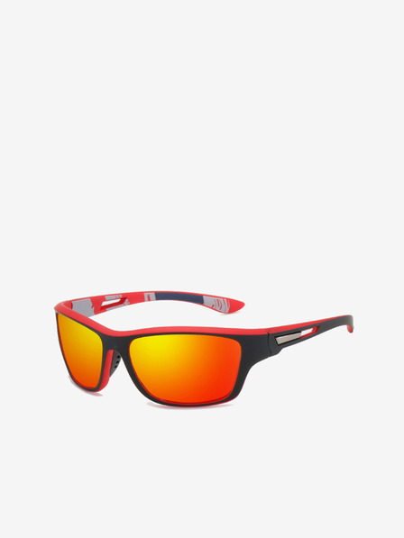 VEYREY Rote und schwarze polarisierende Sport-Sonnenbrille VeyRey Gustav