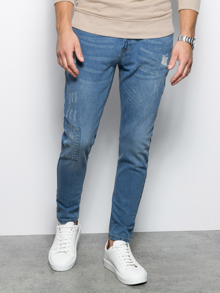 Ombre Clothing Blaue Herren Skinny Fit Jeans Ombre Clothing P1060