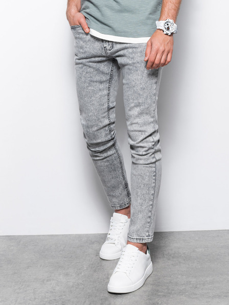Ombre Clothing Graue Herren Skinny Fit Jeans Ombre Kleidung P1062