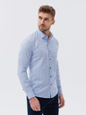 Ombre Clothing Hellblaues gemustertes Herrenhemd Ombre Kleidung