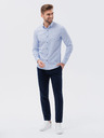 Ombre Clothing Hellblaues gemustertes Herrenhemd Ombre Kleidung