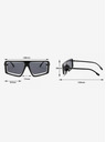 VEYREY Schwarze unisex VeyRey Oversize Jonas Sonnenbrille