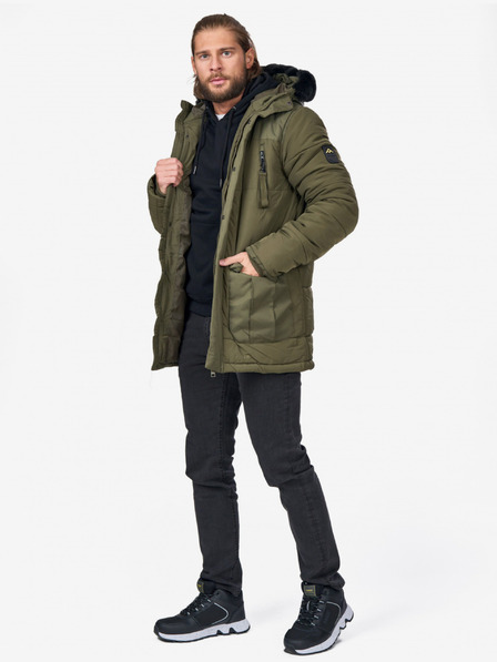 NAX Khaki-Mantel für Herren NAX REXEW