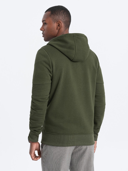 Ombre Clothing Khaki Herren Kapuzenpullover Ombre Kleidung