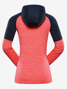 ALPINE PRO Blaues und korallenrotes Damen Funktions-Sweatshirt ALPINE PRO Gorfa