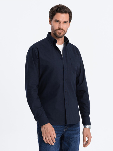 Ombre Clothing Dunkelblau Herrenhemd Ombre Kleidung