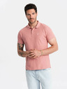 Ombre Clothing Rosa Herren-Poloshirt Basic Ombre Clothing