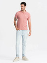 Ombre Clothing Rosa Herren-Poloshirt Basic Ombre Clothing