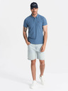 Ombre Clothing Blaues Herren-Poloshirt Basic Ombre Clothing