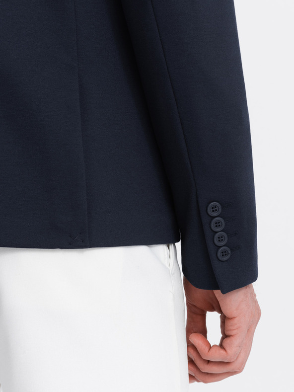 Ombre Clothing Dunkelblaue Herrenjacke mit Taschen Ombre Clothing