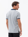 Ombre Clothing Graues Herren-Poloshirt Ombre Clothing