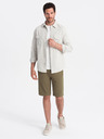Ombre Clothing Grüner Herren Trainingsanzug Shorts Ombre Clothing