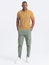 Ombre Clothing Senffarbenes Herren-Poloshirt Ombre Clothing