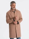 Ombre Clothing Herren-Einreihiger Mantel mit Kragen und Unterrock von Ombre Clothing