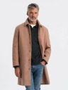 Ombre Clothing Herren-Einreihiger Mantel mit Kragen und Unterrock von Ombre Clothing