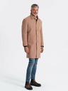 Ombre Clothing Herren-Einreihiger Mantel mit Kragen und Unterrock von Ombre Clothing