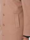 Ombre Clothing Herren-Einreihiger Mantel mit Kragen und Unterrock von Ombre Clothing