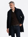 Ombre Clothing Herren-Einreihiger Mantel mit Kragen und Unterrock von Ombre Clothing