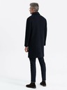 Ombre Clothing Herren-Einreihiger Mantel mit Kragen und Unterrock von Ombre Clothing