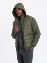 Ombre Clothing Herren Steppjacke mit hohem Kragen Ombre Clothing