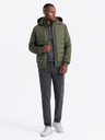 Ombre Clothing Herren Steppjacke mit hohem Kragen Ombre Clothing