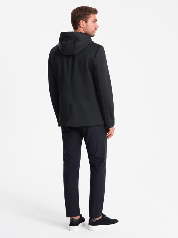 Ombre Clothing Herrenjacke mit abnehmbarem Futter und Kapuze Ombre Clothing