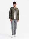 Ombre Clothing Gesteppte Bomberjacke für Herren Ombre Clothing