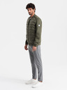 Ombre Clothing Gesteppte Bomberjacke für Herren Ombre Clothing