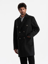 Ombre Clothing Zweireihiger Herrenmantel Ombre Clothing