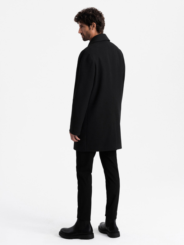 Ombre Clothing Zweireihiger Herrenmantel Ombre Clothing