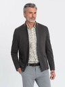 Ombre Clothing Ombre Clothing hellbraune Herrenjacke mit Stehkragen