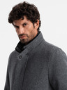 Ombre Clothing Herren-Wintermantel in Melange mit Steppfutter Ombre Clothing V1 OM-COWC-0116